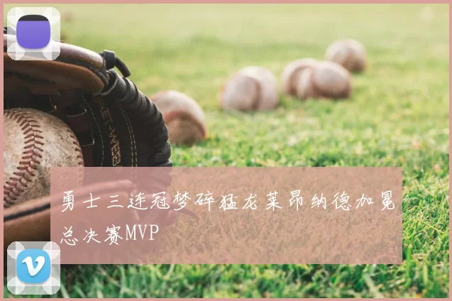 勇士三连冠梦碎猛龙莱昂纳德加冕总决赛MVP