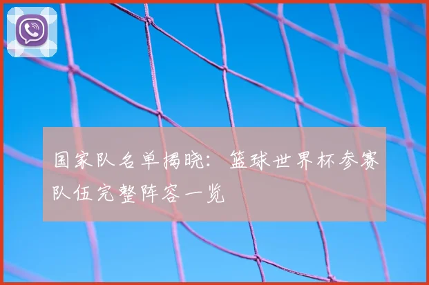 国家队名单揭晓:篮球世界杯参赛队伍完整阵容一览